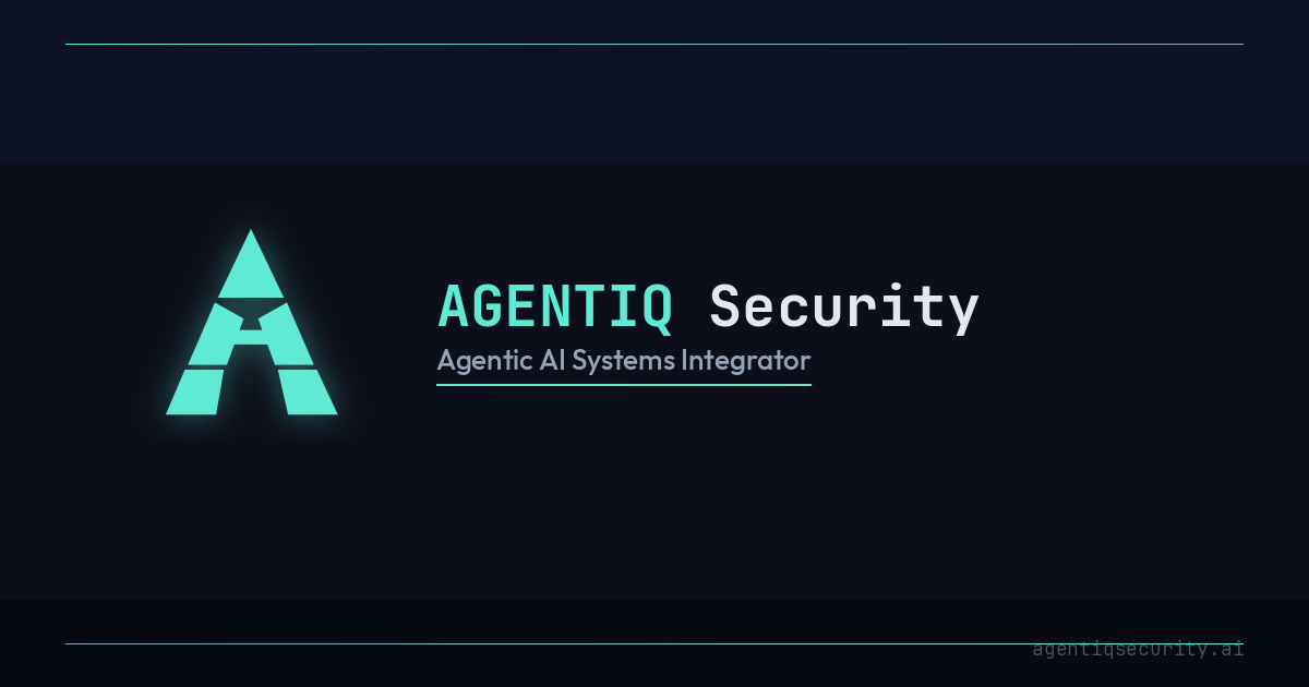 AGENTIQ Security | Agentic AI for Critical Infrastructure & National ...